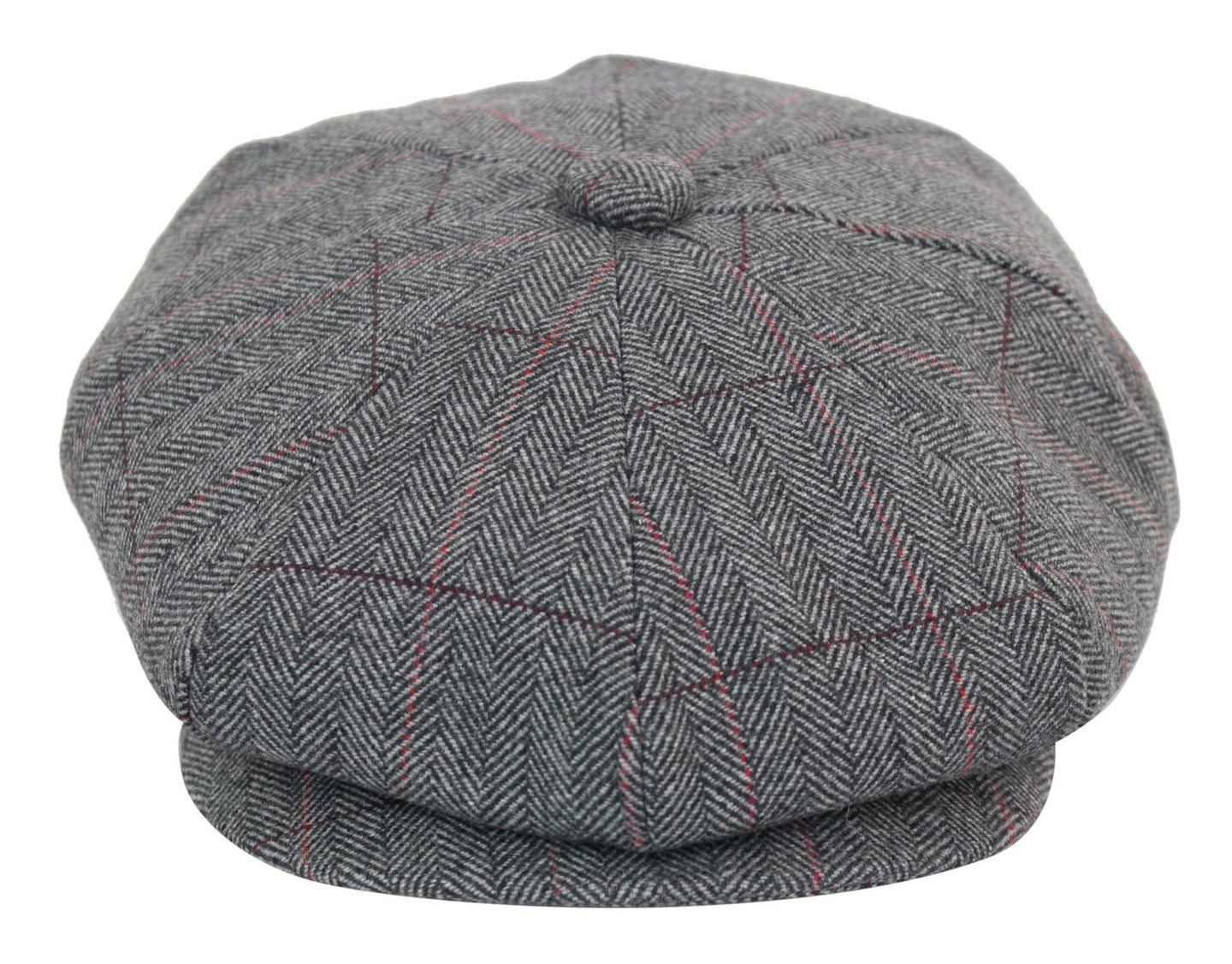 Mens Tweed Check Peaky Blinders Cap