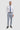 Mens Blue Check Vintage Trousers - Cavani Miles