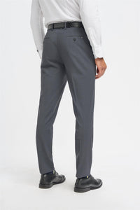 Bond - Men's Charcoal Formal Trousers