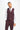 Caridi - Men's Burgundy Checked Trousers
