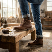 03 GTX C1 - Men's Bark Brown Waterproof Leather Ankle Boots