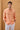 Men’s Orange Pure Linen Shirt Long Sleeve Button-Down Summer Shirt