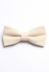 Men’s Ivory Double Layer Bow Tie