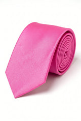 Men’s Pink Slim Solid Colour Tie