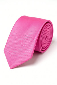 Men’s Pink Slim Solid Colour Tie