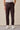 Men’s Brown Pleated Gurkha Trousers Adjustable Waist Tailored Tapered Fit