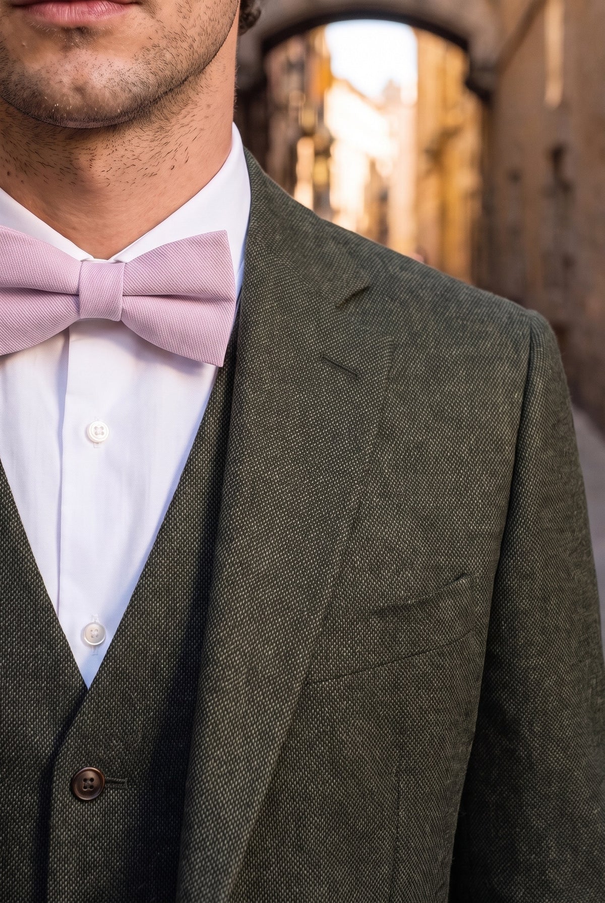 Men’s Lilac Plain Bow Tie