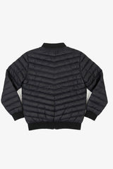 Men’s Black Quilted Bomber Lightweight Padded Zip Jacket