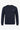Men’s Navy Cotton Blend Crew Neck Sweatshirt Long Sleeve Stretch Pullover
