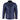 Real Leather Tailored Fit Mens Biker Jacket - Navy Blue