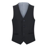 Boys Black 5 Piece Suit Blazer Waistcoat Shirt Tie Trousers Wedding Funeral