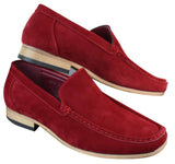 Patron 5588 Mens Smart Casual Slip On Square Suede Shoes Italian