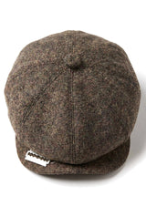 8-Panel Brown Cap with Razor Blade