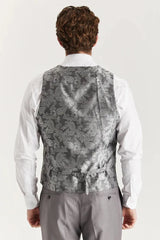 Edward - Men's Grey 3 Piece Stitch Lapel Classic Suit