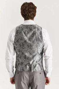 Edward - Men's Grey 3 Piece Stitch Lapel Classic Suit