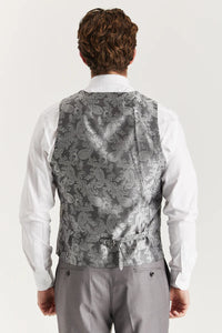 Edward - Men's Grey Tailored Fit Waistcoat