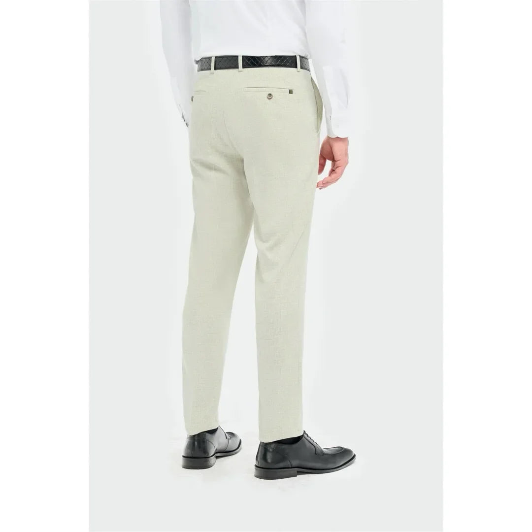 Tropez - Men's Sage Green Formal Trousers
