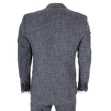 IM33 - Men's Black 3 Piece Tailored Fit Suit