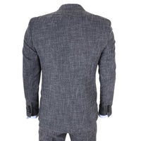 IM33 - Men's Black 3 Piece Tailored Fit Suit