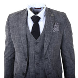 IM33 - Men's Black 3 Piece Tailored Fit Suit