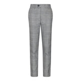 Boys Marc Darcy 3 Piece Suit Grey Prince Of Wales Blue Check Vintage Retro