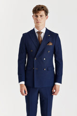 Mayfair - Men's Navy 2 Piece Double Brested Suit