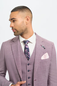 Mens Blush Pink Summer Linen Suit