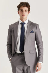 Edward - Men's Grey Tailored Fit Blazer