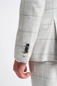 Light Grey Check 3 Piece Suit