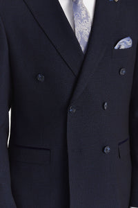 Regent - Men's Navy 2 Piece Double Breasted Suit