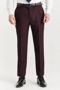 Regent - Men's Burgundy 2 Piece Double Breasted Suit