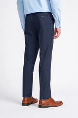 Mens Navy Blue Tailored Fit Suit