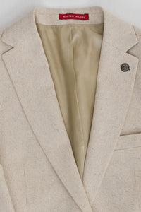 TP-21 Men's Beige 3-Piece Linen Summer Wedding Suit