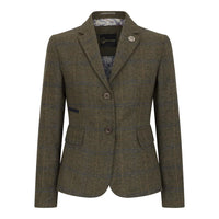 TPSTZ71 - Women's Olive Green Tweed Blazer
