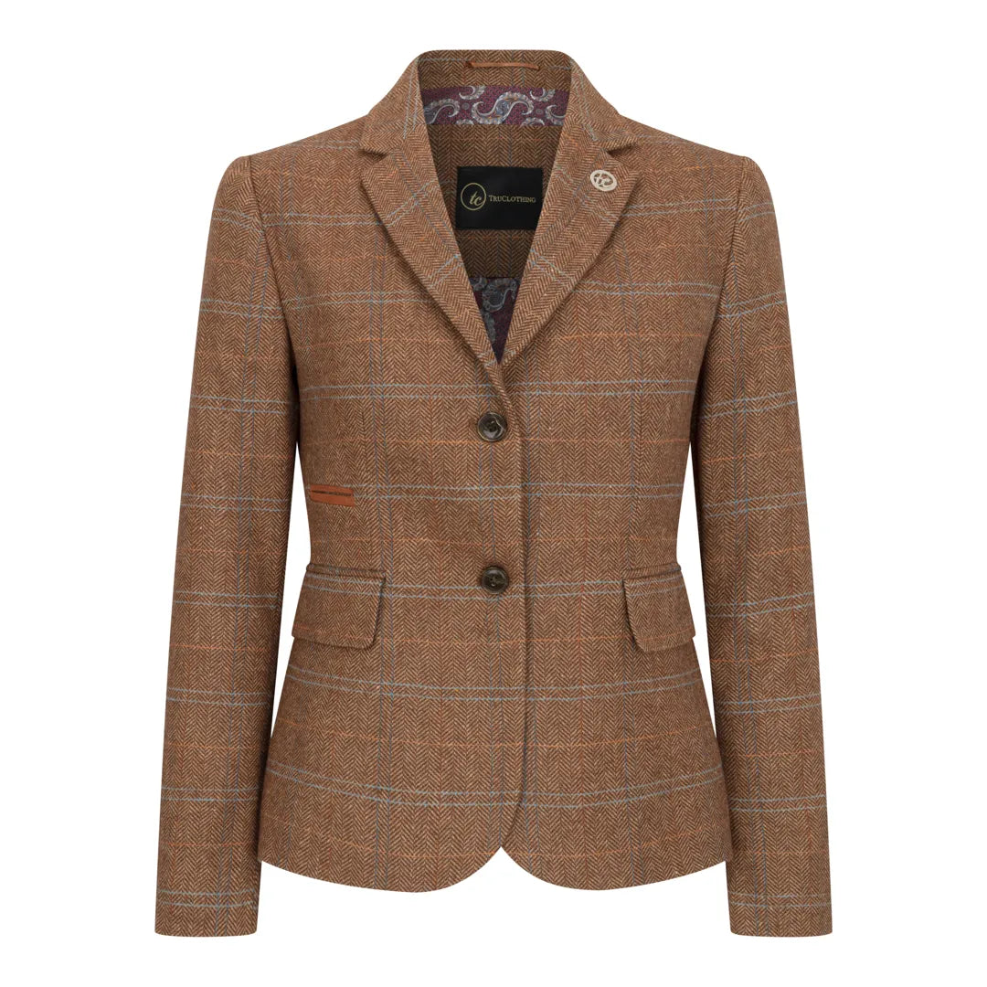 TPSTZ73 - Women's Oak Brown Tweed Blazer