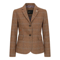 TPSTZ73 - Women's Oak Brown Tweed Blazer