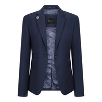 TPW-14 - Women's 3 Piece Plain Navy Blue Suit