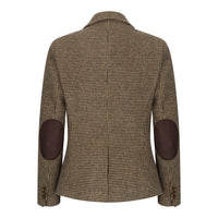 TPW-20 - Women's Wool Blend Brown Dogtooth Tweed Blazer