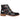 Adam - Men's Black Floral Skull Print Leather Oxford Boots