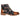 Adam - Men's Brown Floral Skull Print Leather Oxford Boots