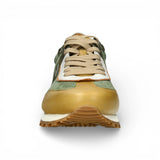 Aglae 02 - Men's Green Beige Leather Sneakers