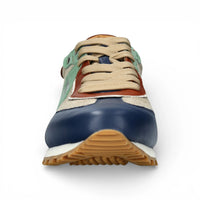 Aglae 02 - Men's Grey Blue Leather Sneakers
