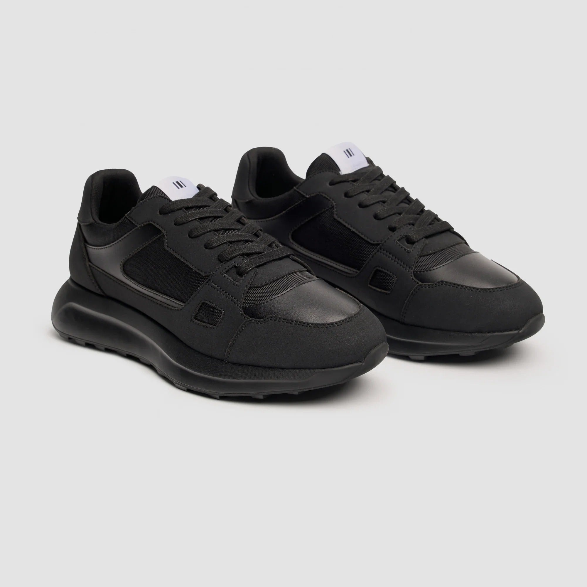 Albany - Men's Black Breathable Mesh Casual Sneakers