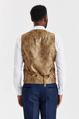 Arthur Navy Suit with Harris Brown Contrasting Tweed Waistcoat