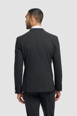 Aspen - Men's Black Double Breasted Tuxedo Blazer