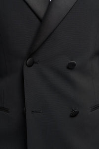 Aspen - Men's Black Double Breasted Tuxedo Blazer