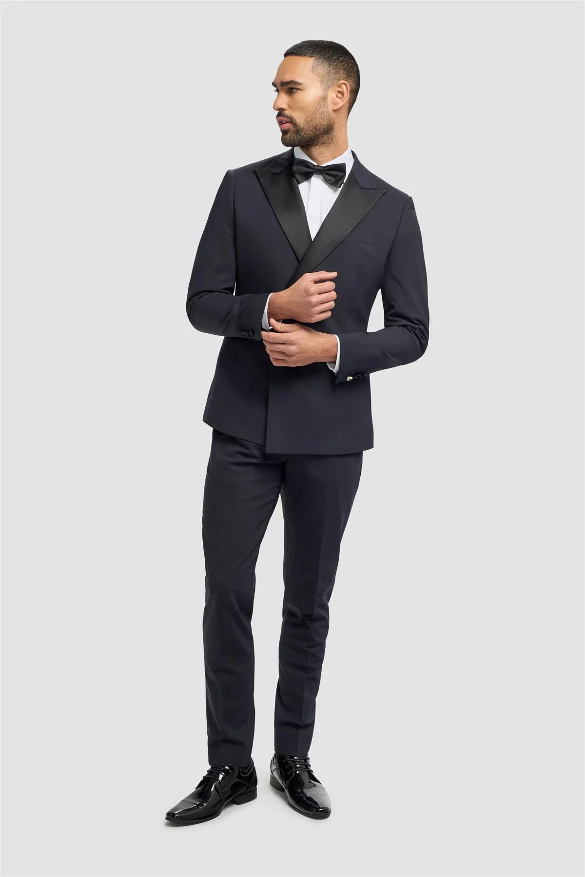 Aspen - Men's Navy Double Breasted Tuxedo Blazer
