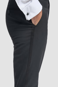 Aspen - Men's Black Tuxedo 2 Piece Wedding Suit