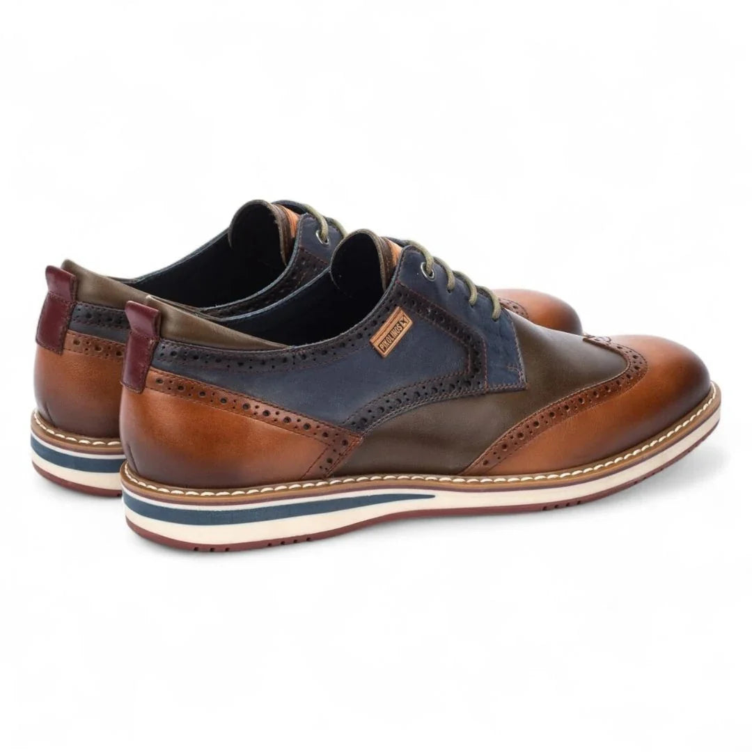 Avila - Men’s Brandy Brown Lace Up Leather Brogue