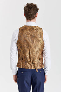 Belmont Navy Suit with Belmont Beige Contrasting Waistcoat